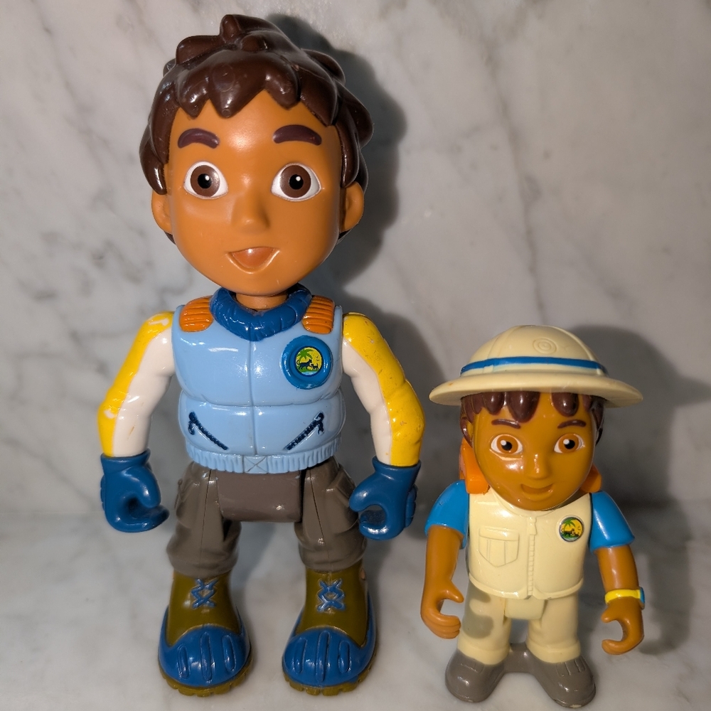 🎒 Nick Jr Go Diego Go! Explorer Action Rescue Figures Bundle Snowy Leopard Set